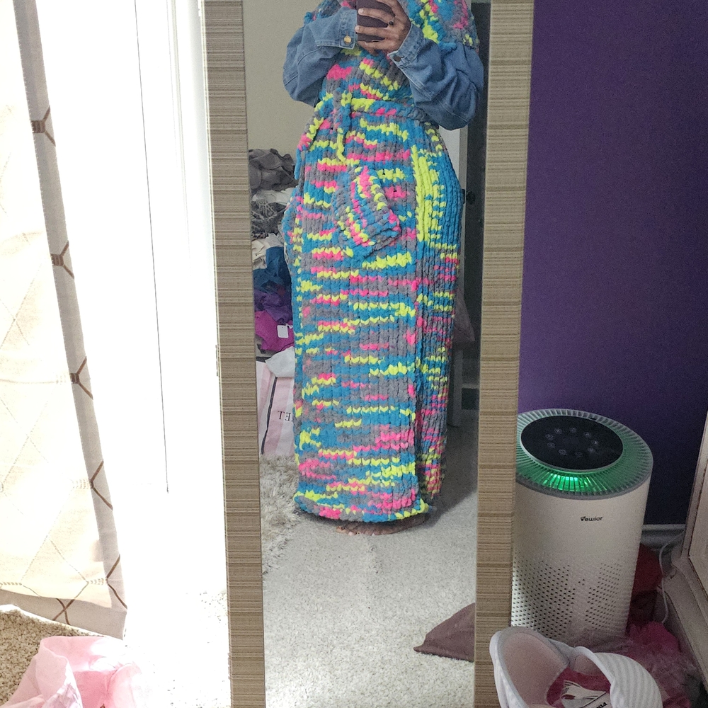 Colorful Knit Cardigan